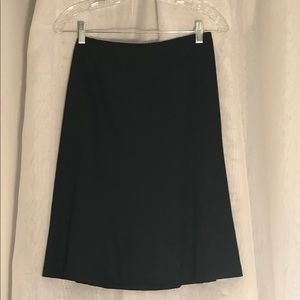 NWT Talbots black wool knee length skirt